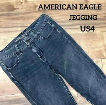 AMERICAN EAGLE 제깅스 US4 블랙 슈퍼 스트레치