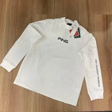 [ 새상품 ] PING 하이넥 티셔츠 모크넥 LL 긴팔 셔츠 핑