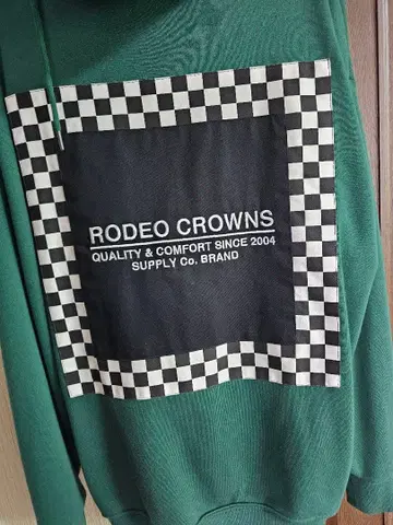 RODEO CROWNS 그린 집업 후드티 새상품급!