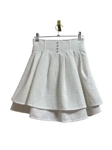 evelyn 트위드 더블 플레어 SK