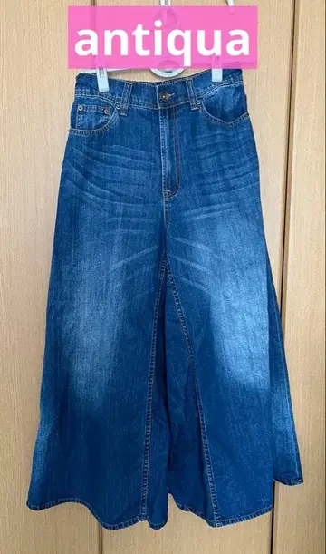 중고 고품질 antiqua 안티카 데님 팬츠 스커트