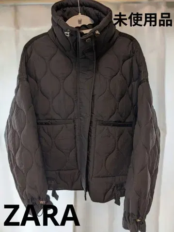 미사용 정가 10900엔 ZARA 블랙 퀼팅 자켓 M 사이즈