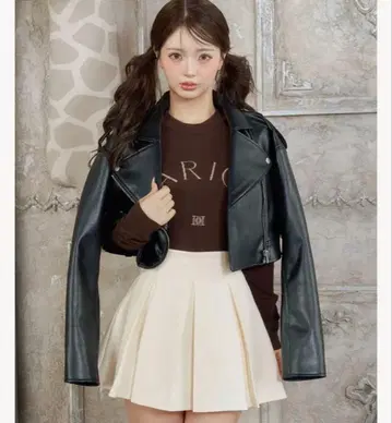 다리치 드롭 숏 라이더 자켓