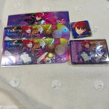 앙스타 스오우 츠카사 홀로그램 티켓 앨범 캔뱃지 아크릴 블록