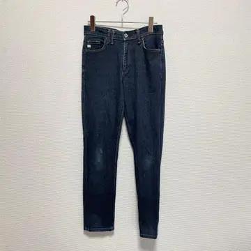 SOMETHING 썸씽 스트레이트 데님 청바지 다크 네이비 스트레치