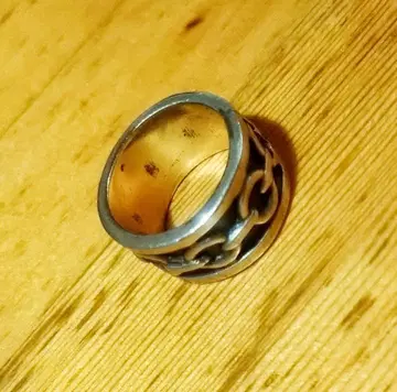 멕시코 빈티지 실버 925 체인 반지 중후 멕시칸