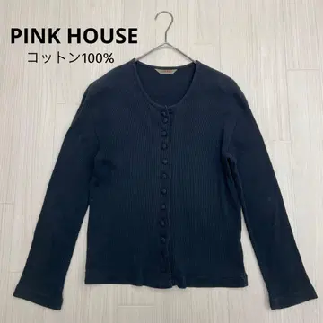 PINK HOUSE 핑크하우스 리브 긴팔 티셔츠 가디건