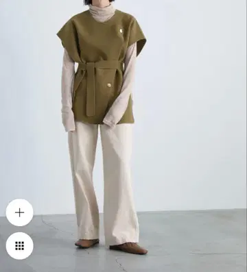 select moca 오버 사이즈 베스트 카키