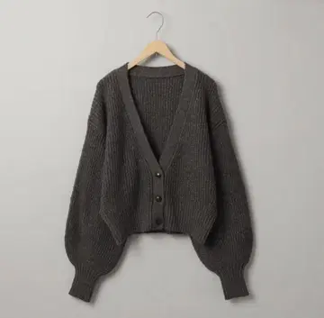 coen MIX 라메 아제 편직 니트 가디건