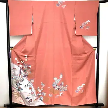 호몬기 나비와 꽃 자수 핑크 특A