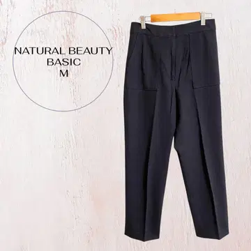 내추럴 뷰티 베이직 테이퍼드 팬츠 M 다크 그레이 아름다운 실루엣
