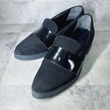 새상품급 Stilmoda 로퍼 38 스웨이드 블랙