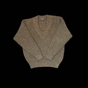 Velocette 울 스웨터 베이지 계열 아가일