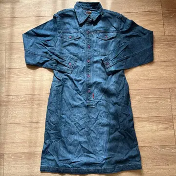 [ f174 ] 새상품 PORTLAND 데님 셔츠 원피스 M 사이즈