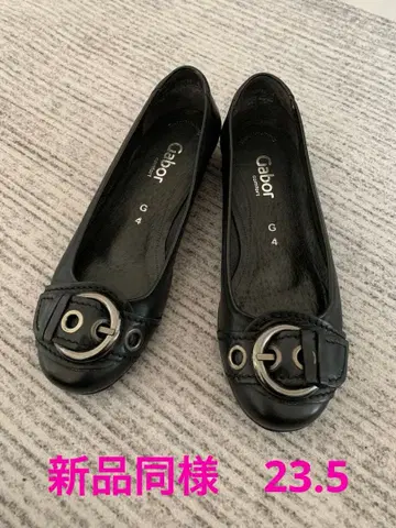 새상품급 가볼 레더 플랫슈즈 사이즈 4