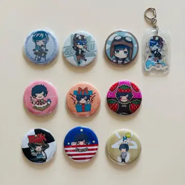 소라루 캔뱃지 9개 & 아크릴 키링 1개