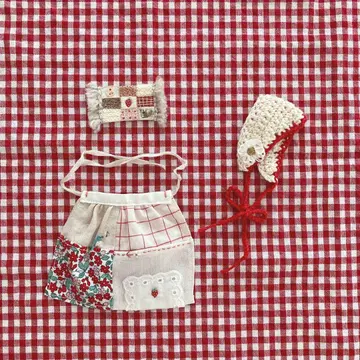 브라이스 에이프런과 바부쉬 작은 러그 세트