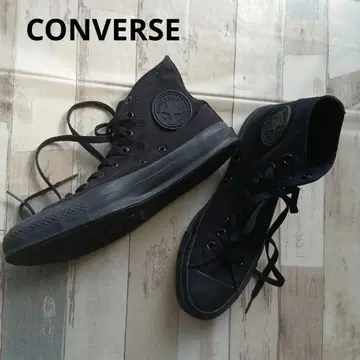 CONVERSE 블랙 하이컷 스니커즈