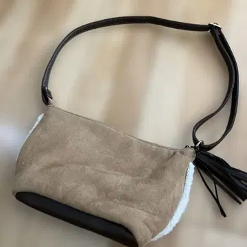 베이지 브라운 숄더백
