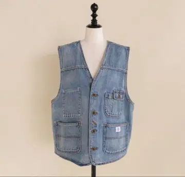 새상품급 시루무린 SeaRoomlynn 멀티 포켓 데님 베스트