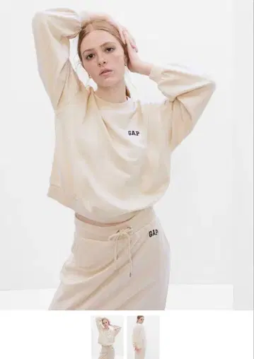 GAP 화이트 맨투맨 M 스커트 L 셋업