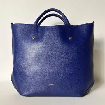 2510-194 | 새상품급 | 훌라 핸드백 가죽 블루
