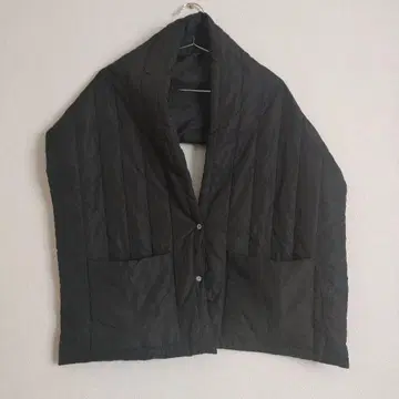 퀼팅 스톨 블랙 남녀 공용