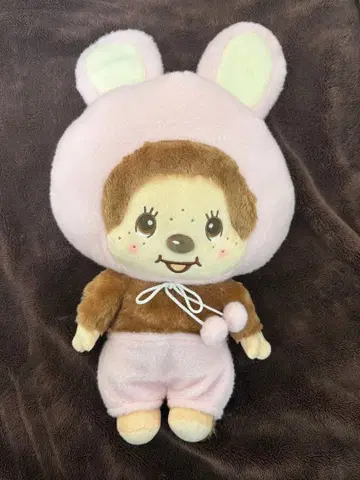 몬치치 토끼 BIG 봉제 인형 핑크