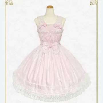 BABY 셔링 프린세스 JSK 오프화이트 x 핑크