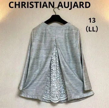 CHRISTIAN AUJARD 백 레이스 풀오버 그레이 13LL