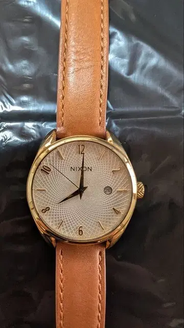 NIXON 아날로그 손목시계 골드/베이지