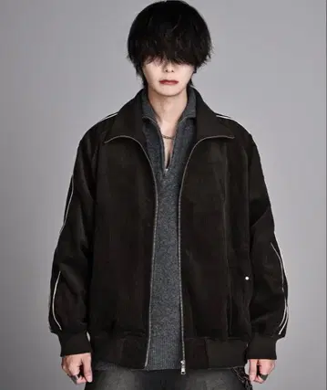 [ADRER] 코듀로이 라인 트랙 자켓
