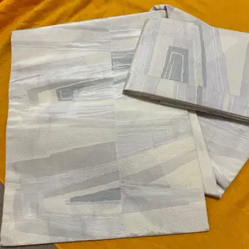 그레이 계열 추상 무늬 나고야 오비