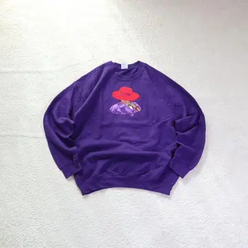 GILDAN 멕시코제 맨투맨 퍼플 레트로 디자인