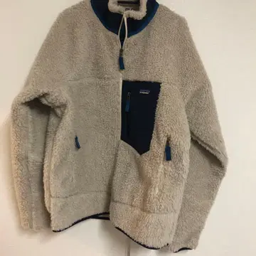 patagonia 플리스 자켓 L 사이즈 베이지/네이비