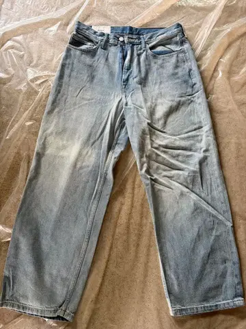 H&M BAGGY 데님 33/30 라이트 블루