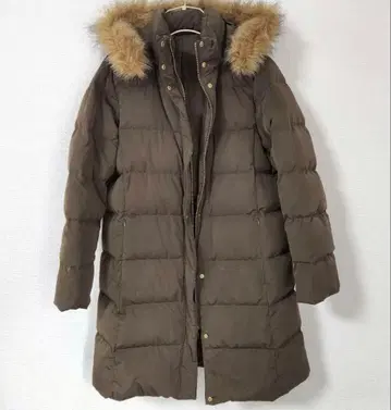 GU 롱 다운 코트 S