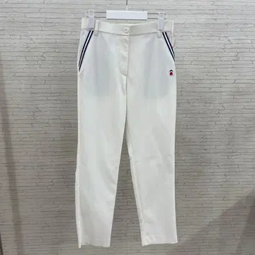 PICONE 화이트 스트라이프 캐주얼 팬츠