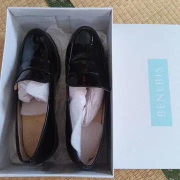 BENEBIS 블랙 로퍼 24.0cm 2E