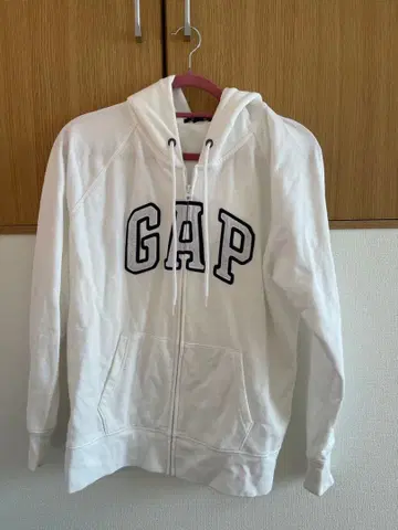 GAP 화이트 집업 후드티 XL