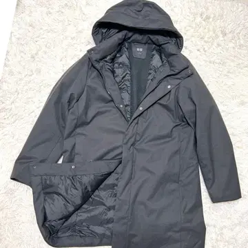 UNIQLO 유니클로 하이브리드 다운 코트 그레이 XL
