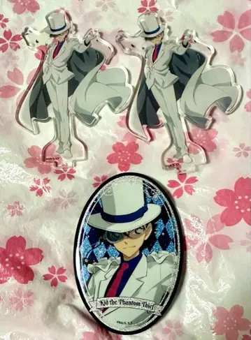 명탐정 코난 괴도 키드 영원한 일순 캔뱃지 아크릴 스탠드