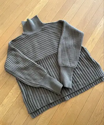 FREAK'S STORE 하이넥 리브 스웨터