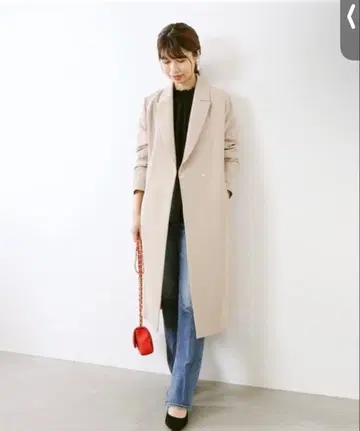 La TOTALITE 라 토타리테 아세테이트 코튼 체스터 코트