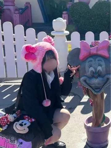 디즈니 팬 캡 핑크