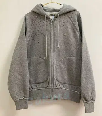 Coyseio 그레이 프론트 지퍼 후드티