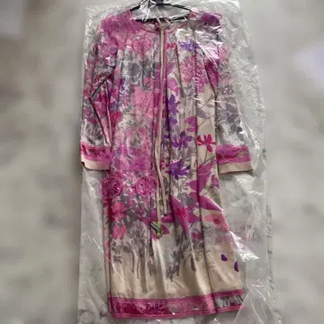 LEONARD 꽃무늬 긴팔 원피스