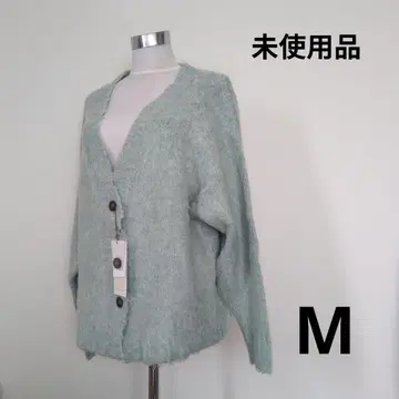 정가 7900엔 Fun Fashion Future 가디건 그린