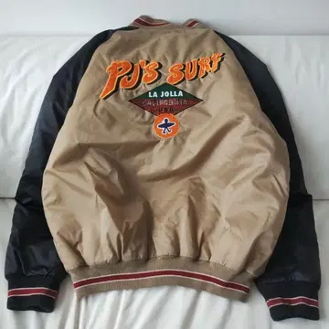 PJ's surf 바시티 자켓