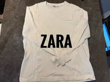 ZARA 화이트 긴팔 티셔츠 L
